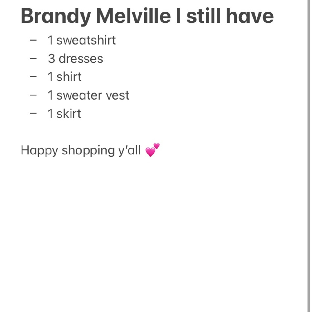 Brandy Melville I still have!